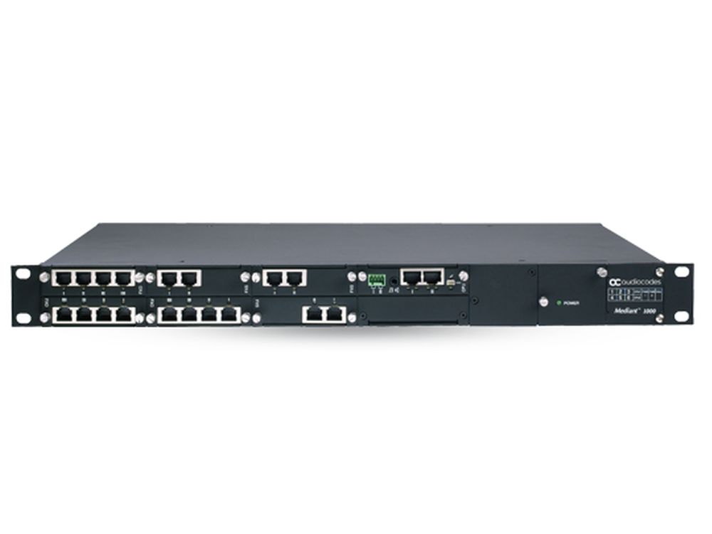 Afbeelding Mediant 1000B with one Active/Standby pair of GE interfaces