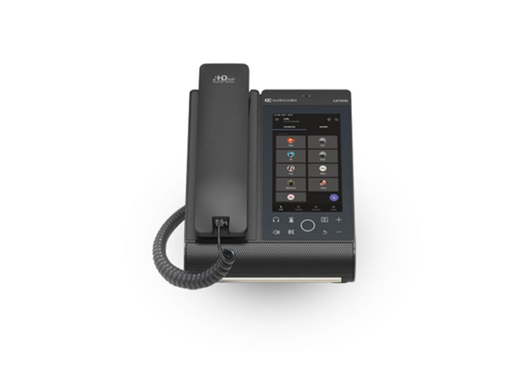 Afbeelding Teams C470HD Total Touch IP-Phone PoE GbE black with Integrated BT and Dual Band WiFI, 2 Ethernet