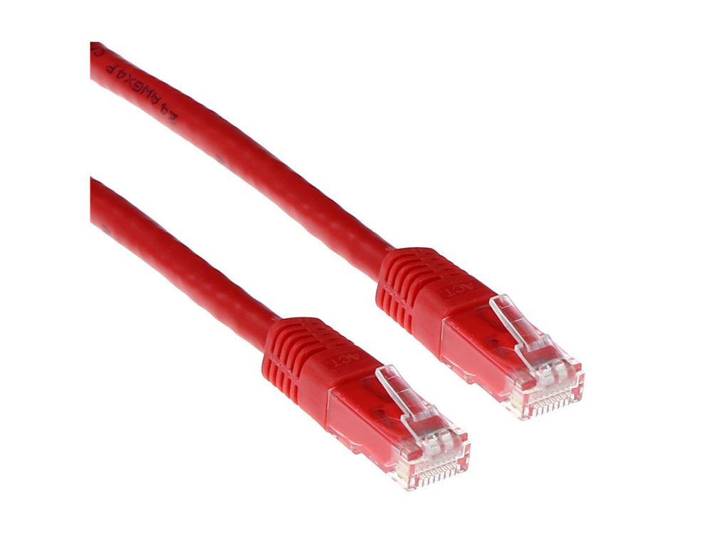 Afbeelding UTP patchcable red 5 m