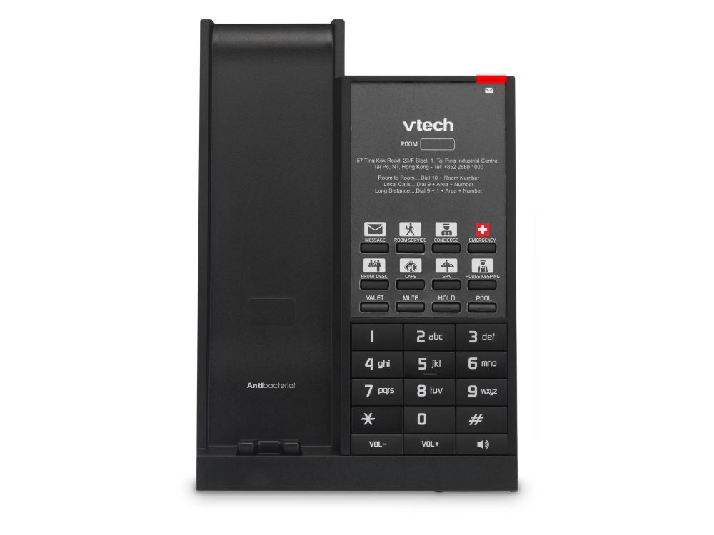 Afbeelding NG-S3211W Matte Black (10 Keys) WiFi 1-Line SIP Corded Phone, 10 programmable Keys
