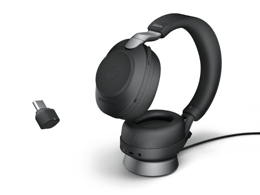 Afbeelding Jabra Evolve2 85 Link380c MS Stereo + Stand Black