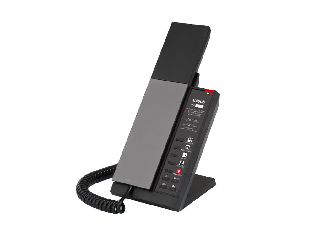 Afbeelding ANALOG NG-A3212 SET Gunmetal & Black 10 SD KEYS   1-Line Analog Corded Phone,  10 Programmable Keys