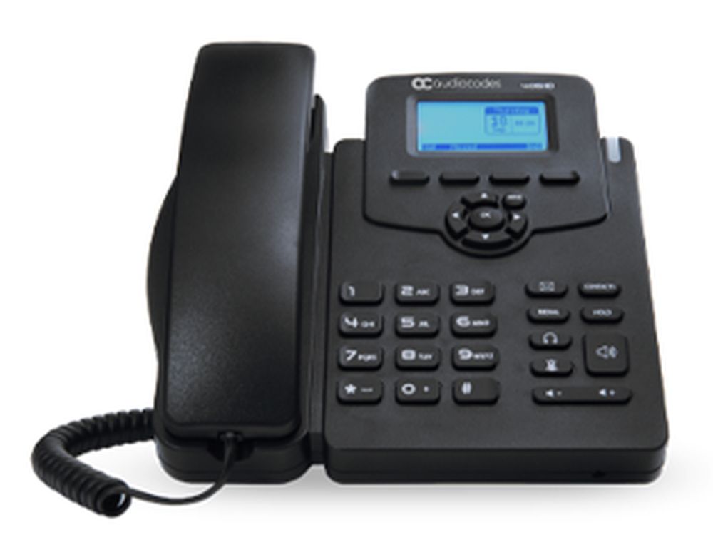 Afbeelding AudioCodes 405 IP-Phone PoE Black for Skype for Business