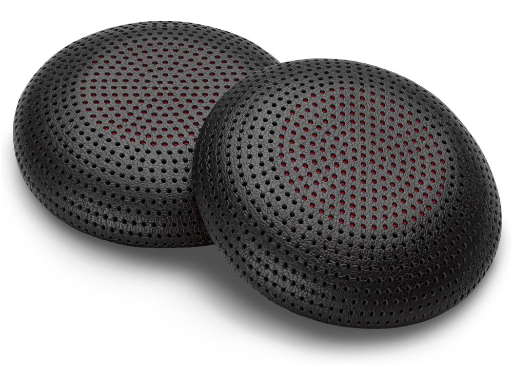 Afbeelding Poly Blackwire Earcush leather 2 stuks