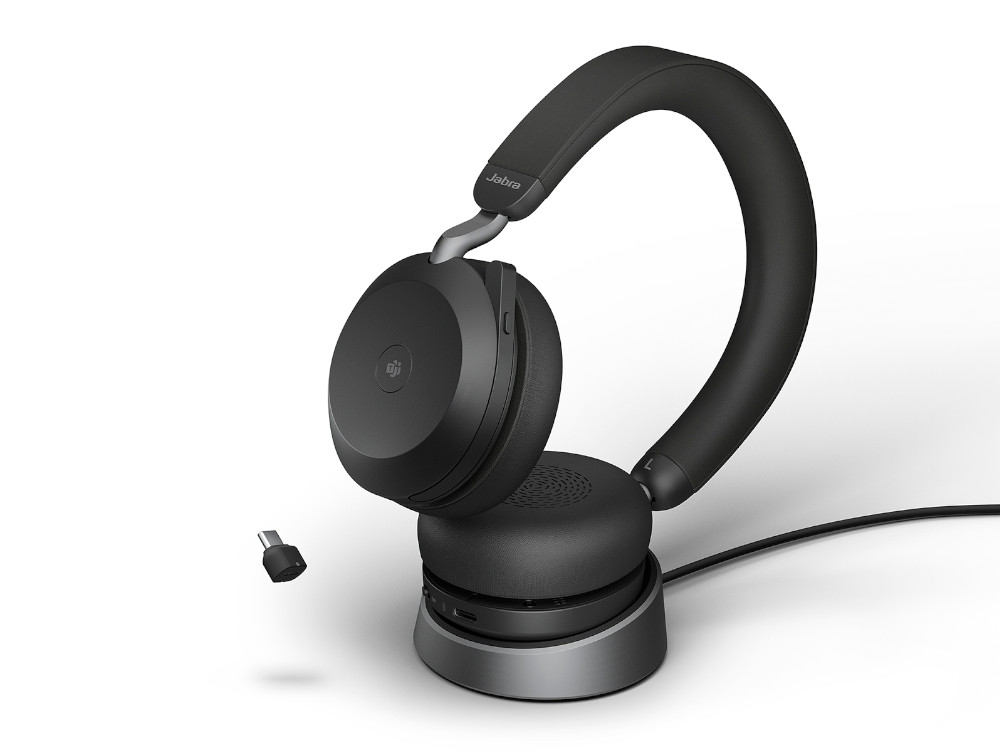Afbeelding Jabra Evolve2 75 Link380c UC Stereo Stand Black