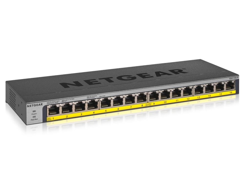 Afbeelding 16PT POE/POE+GIGABIT UNMANAGED Switch