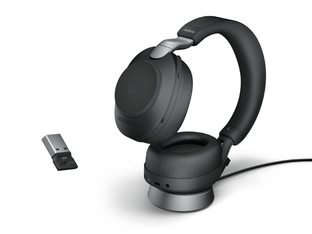 Afbeelding Jabra Evolve2 85 Link380a MS Stereo Stand Black