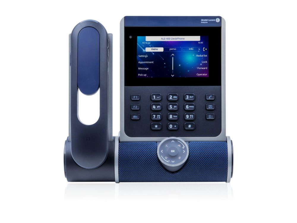 Afbeelding ALE-400 Dual Gigabit Ethernet Enterprise DeskPhone with Cordless Handset,