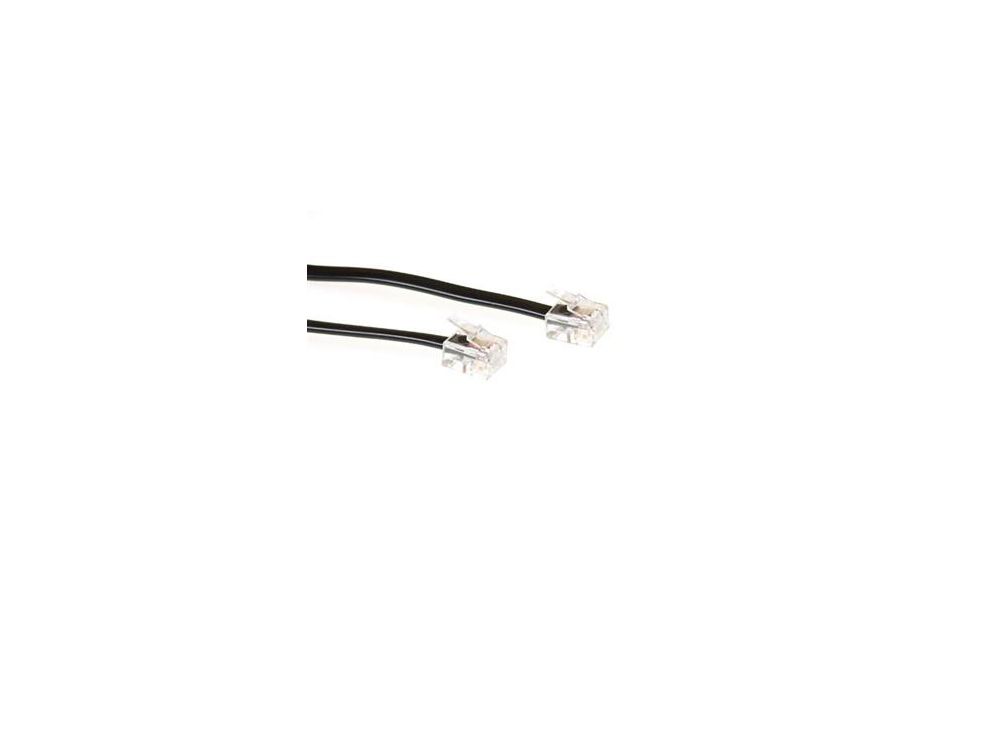 Afbeelding MOD KAB RJ11-RJ11 ZW 2.00M
