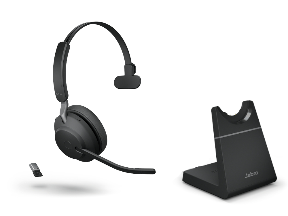 Afbeelding Jabra Evolve2 65 Link380a UC Mono Stand Black