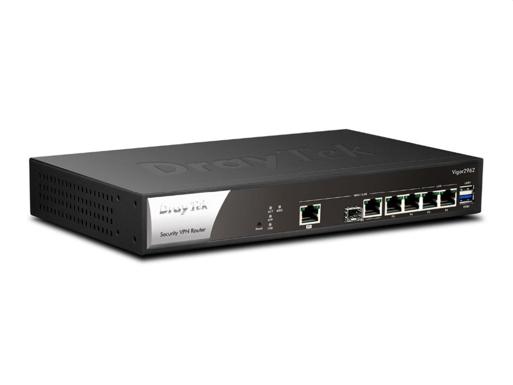 Afbeelding Vigor 2962 Dual Gigabit WAN breedband router 4 Gigabit LAN, 200 VPN LAN-LAN IPSEC, IPv6