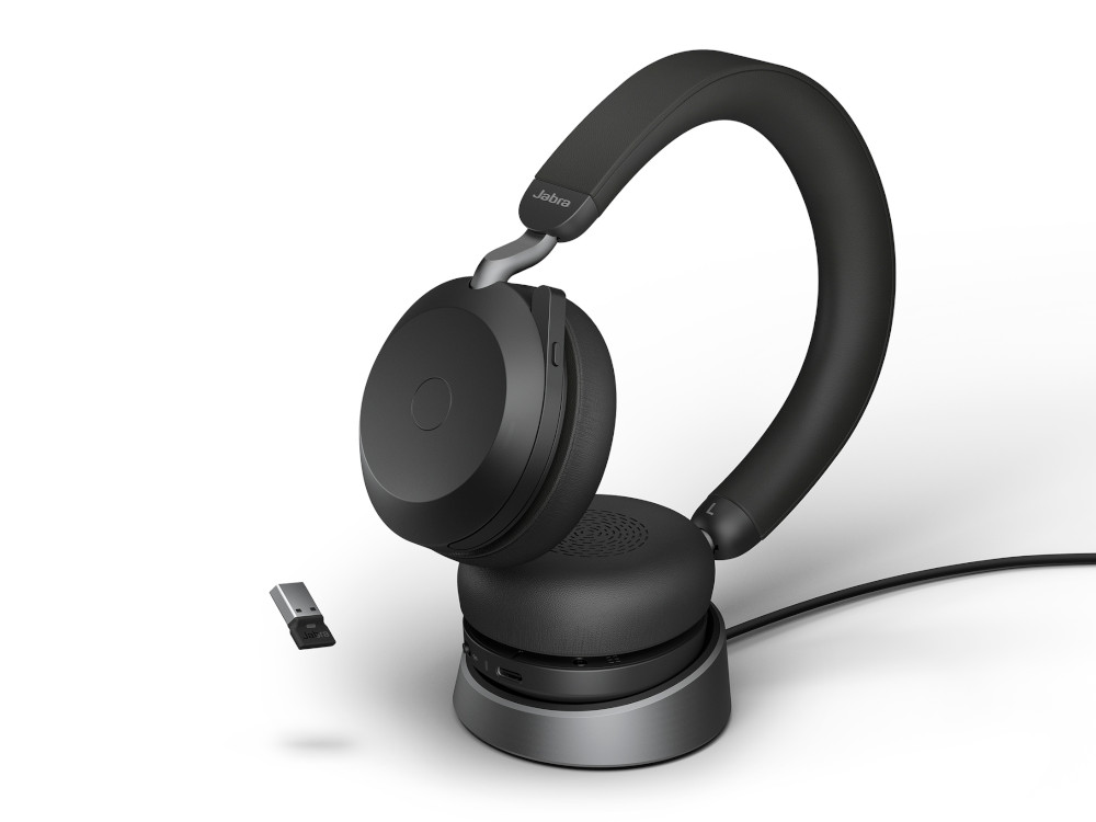 Afbeelding Jabra Evolve2 75 Link380a UC Stereo Stand Black